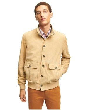 Brooks Brothers Leather Jackets - Metallic