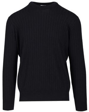 Bottega Veneta Round-Neck Knitwear - Blue