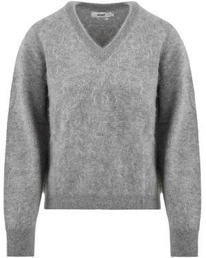 Not Shy V-Neck Knitwear - Grey
