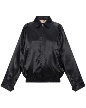 Marni Bomber Jackets - Black