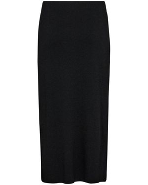 Soaked In Luxury Midi Skirts - Nero