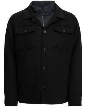 Moorer Single-Breasted Coats - Negro