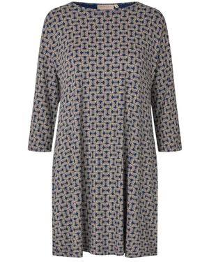 Masai Kleedjes ,Blauw ,Katoen Nyvara Jurk - Grijs