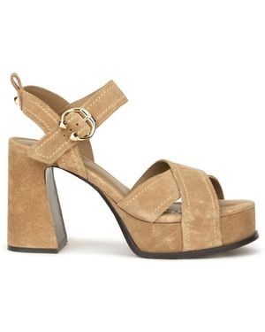 Ash High Heel Sandals - Metallic
