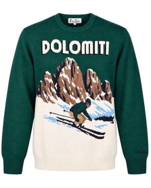 MC2 Saint Barth Round-Neck Knitwear - Vert