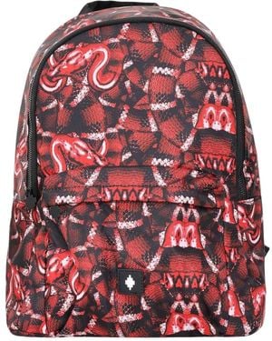 Marcelo Burlon Python Print Urban Rucksack - Rot