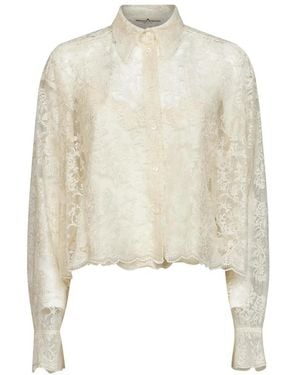 Ermanno Scervino Overhemden ,Wit ,Polyester Shirts