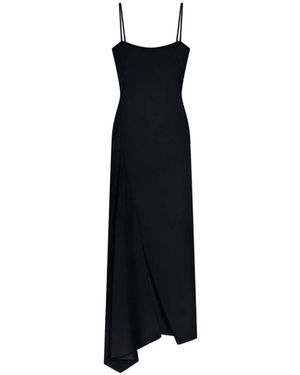 Givenchy Langes Kleid Mit Schlitzen Aus Crêpe Cady - Schwarz