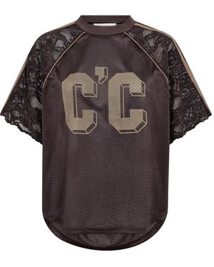 co'couture Tops ,Bruin ,T-Shirts - Zwart