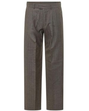 Our Legacy Broeken ,Bruin ,Katoen Slack Trouser Phase Stripe - Grijs