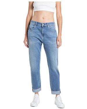 Replay Wa416 Gerades Jeans - Blau
