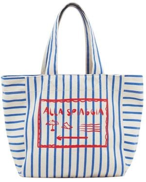 Closed Gestreept Tote Bag - Blauw