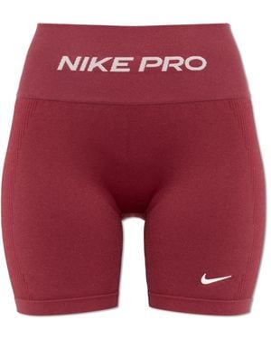 Nike Fitness ,Rood ,Polyester Pro Seamless Shorts