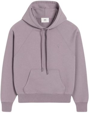 Ami Paris Hoodies - Purple