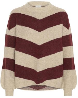 Kaffe Round-Neck Knitwear - Bruin