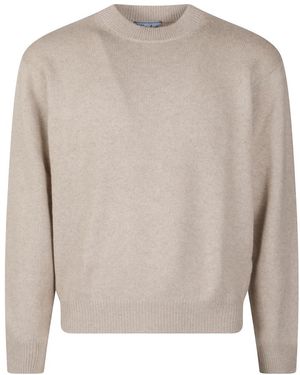 Prada Re-Cashmere Rundhals-Pullover - Grau