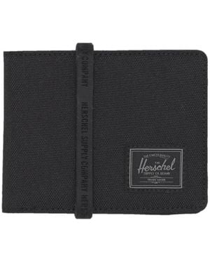 Herschel Supply Co. Accessoires ,Zwart ,Zwart Tonaal Stoffen Boekportemonnee Rfid