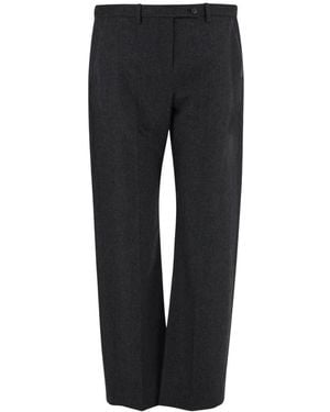 KHAITE Stretch Wool And Cashmere Pants - Zwart