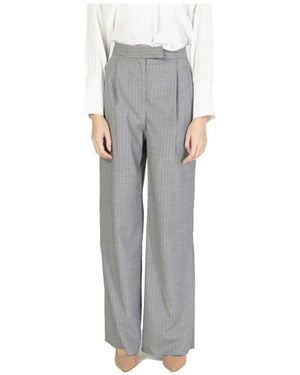 Rinascimento Pinstripe Palazzo Hose - Grau