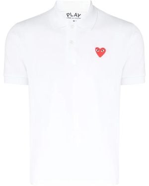 COMME DES GARÇONS PLAY Polo Shirts - Blanc