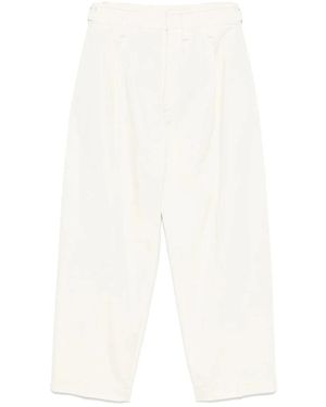 Lemaire Straight Trousers - Blanco
