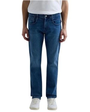Replay Straight Jeans - Azul