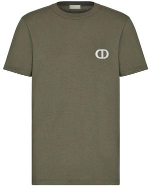 Dior Geborduurde T-Shirt - Groen