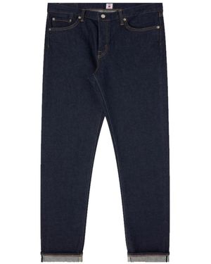 Edwin Regular Tapered Jeans Blauw Gespoeld