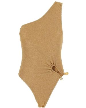 Oséree Lumiere Stones One Shoulder Maillot - Natur