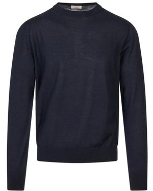 Agnona Round-Neck Knitwear - Blue