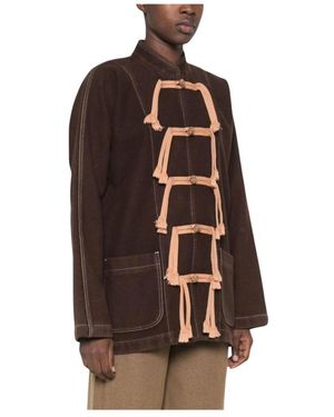 Uma Wang Toggle Sluiting Jas - Bruin