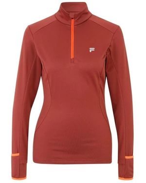 Fila Fitness ,Rood ,Polyester Marsala Sweatshirt
