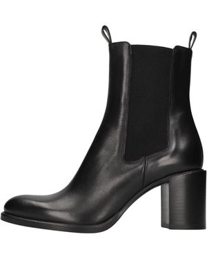 Strategia Schoenen ,Zwart ,Leer Candy Beatles Enkellaarsjes