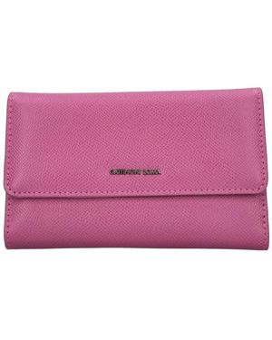 Gattinoni Accessoires ,Roze ,Leer Flap Wallet
