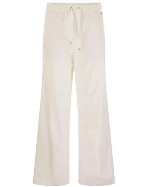 Herno Wide Trousers - White