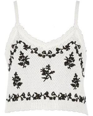 Twinset Sleeveless Tops - Bianco