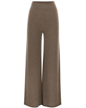Vanisé Weite Strickhose - Braun