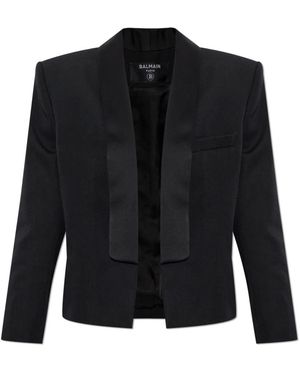 Balmain Jassen ,Zwart ,Wol Wolblazer