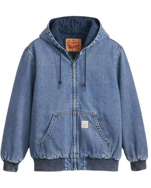 Levi's Jassen ,Blauw ,Denim Potrero Denim Hoodie