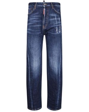 DSquared² Jeans ,Blauw ,Denim Loose Twisted Jeans