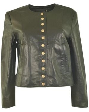 R13 Leather Jackets - Verde