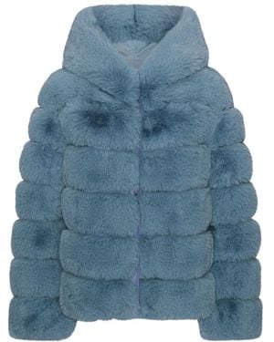 American Dreams Faux Fur & Shearling Jackets - Azul