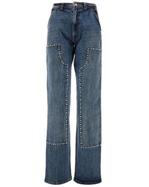 Des Phemmes Klassieke Denim Jeans Voor Dagelijks Gebruik - Blauw