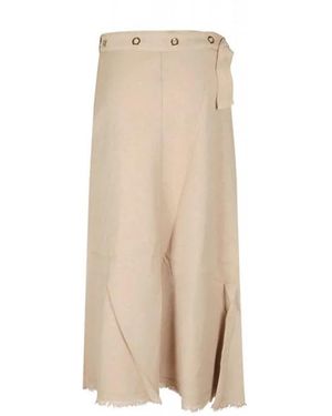 Pinko Midi Skirts - Natural