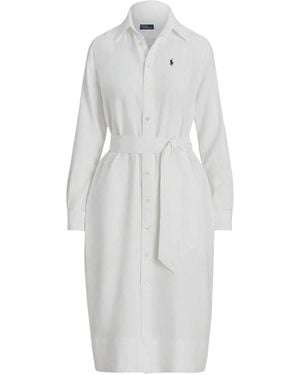 Polo Ralph Lauren Shirt Dresses - White