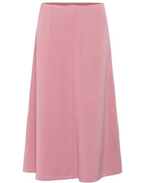 Soaked In Luxury Midi Skirts - Rosa