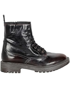 Moma Lace-Up Boots - Nero