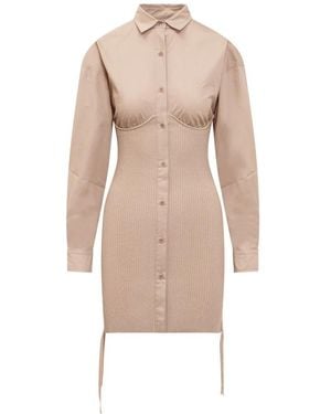 ANDREA ADAMO Shirt Dresses - Natural