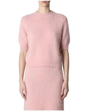 Roberto Collina Girocollo Boxy Mc - Pink