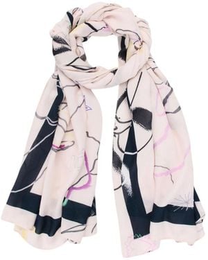 Desigual Silky Scarves - Blu